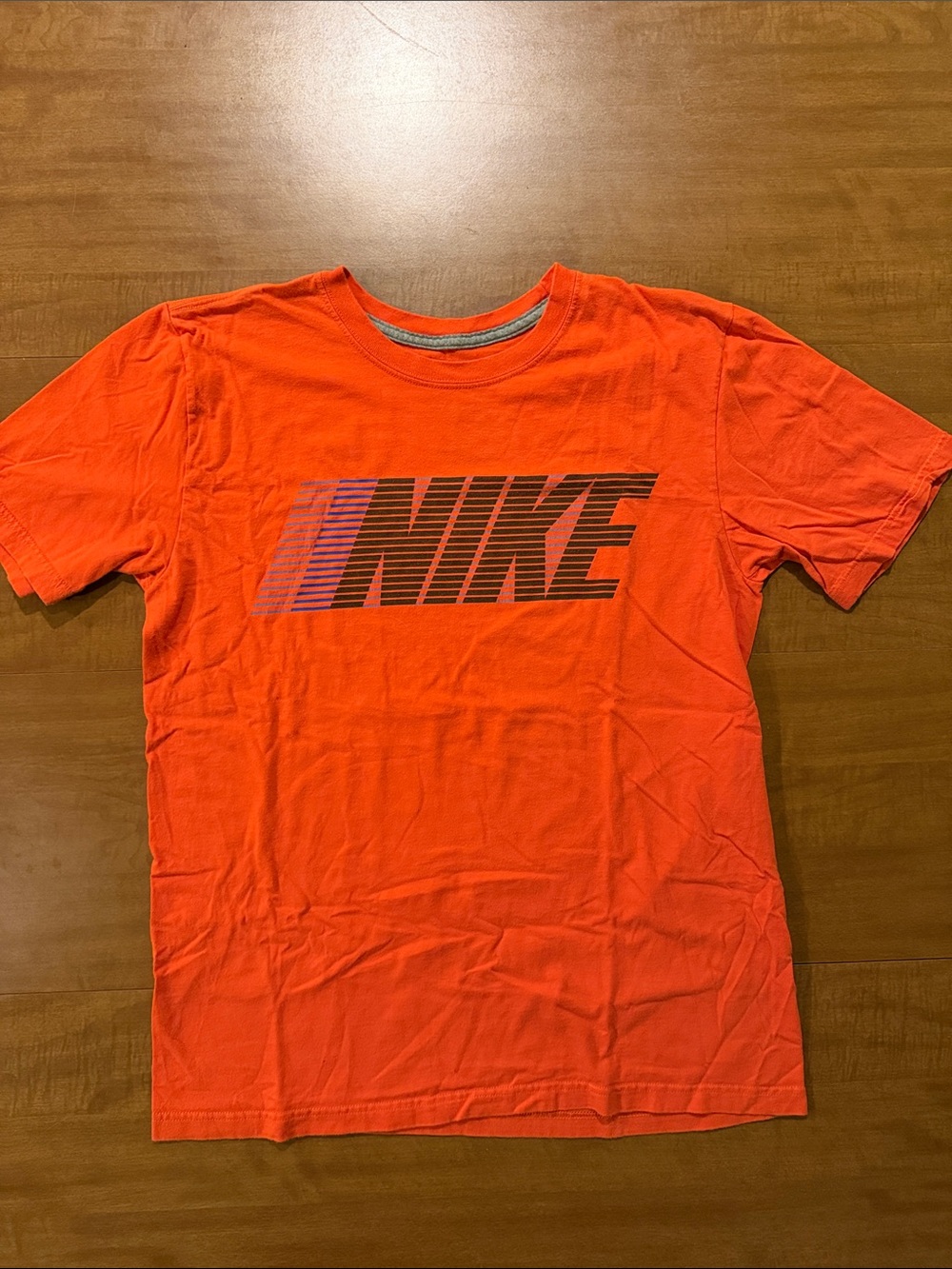Nike Men’s Bright Orange Logo Short Sleeve Tee